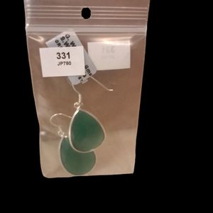 Silver green onyx 23.6ct 7.95g